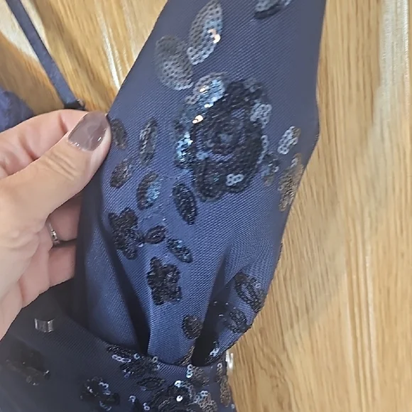 Speechless Midnight Blue Sequin Dress - Picture 6 of 9